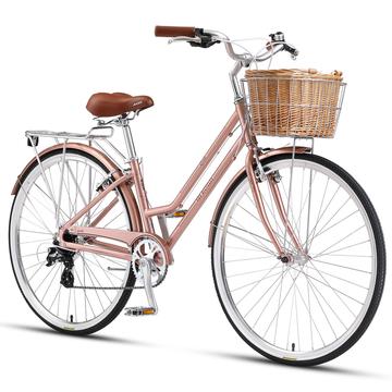 vintage style ladies bike with basket